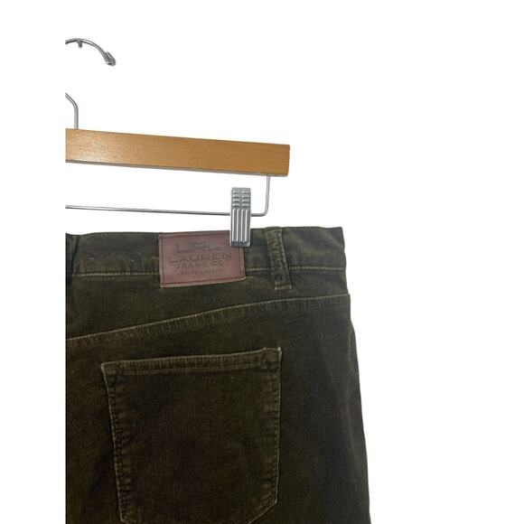 Vintage LRL Lauren Ralph Lauren Corduroy Pants Women's 16 Brown Quiet Luxury - Picture 7 of 9